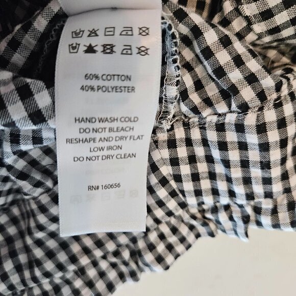 NEW Sincerely Jules Capris Pants Small Black White Checked Gingham Pedal Pusher - Picture 8 of 12